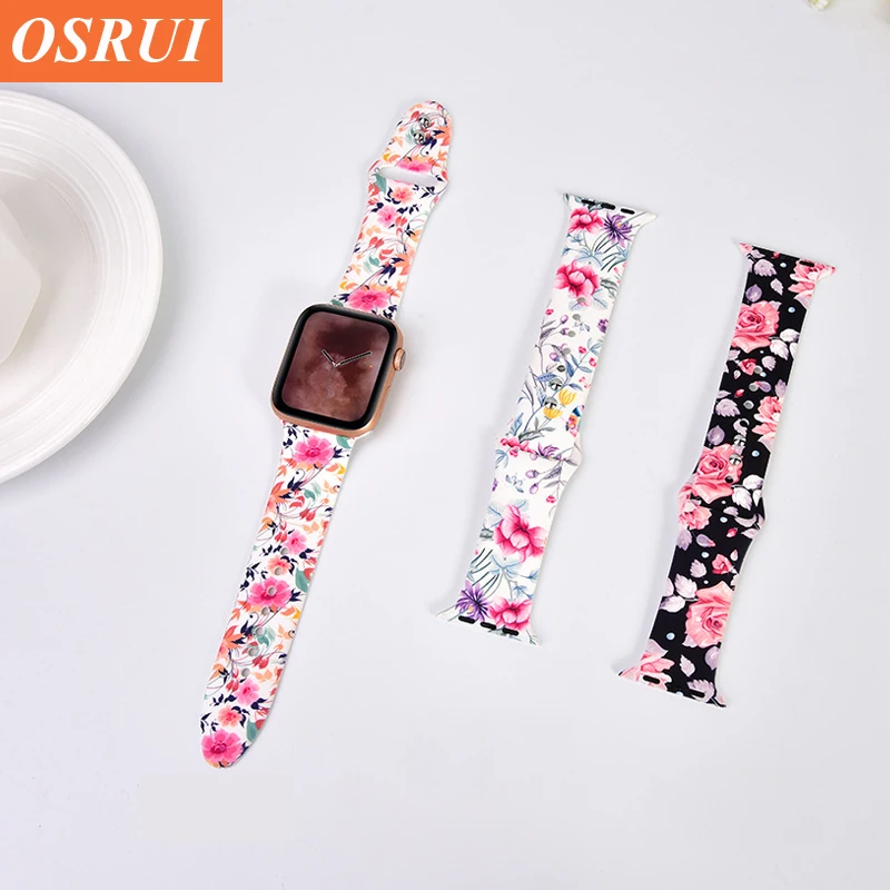 

Silicone strap for apple watch band 4 44mm 40mm correa aplle watch 42mm 38mm sport bracelet wrist iwatch 3 2 watch Accessories