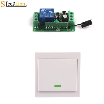 

Sleeplion 12V 10A Relay Switch 1/2/3 Wall Panel Control Wireless Switch RF Transmitter+ Receiver Module 12V Kit