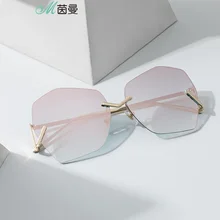 INMAN 2019 Metal Frame Light Silver Color Sexangle Shape UV Sunlight Protect Sunglasses