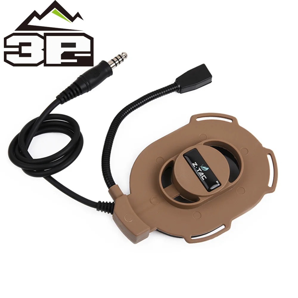 Boom com Braço Z-tactcial Microfone Móvel Ajustável Harness Bowman Elite ii Headset Airsoft Militar Padrão Plug Wz027-de 2 Z-TACTCIAL Microfone Boom Com Braço Móvel Ajustável