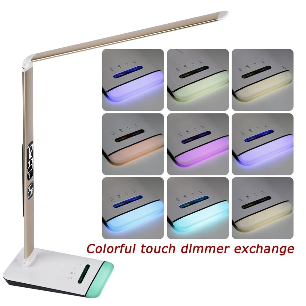 

M3 LED Table Lamp with RGB Base and Calendar Table Light Aluminum Alloy + ABS Night Vision Reading Lamp Inventory Clearance