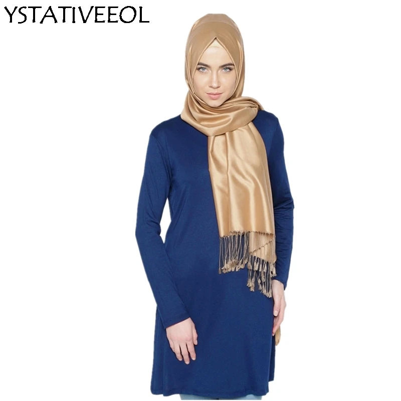 

2019 long shirts muslim women abaya ramadan islamic clothing women tops cotton lady shirts daewoo indonesia women clothing