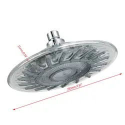 8 "Ванная комната 7 цветов автоматическая светодиодная лампа заменяемая круглая верхняя душевая головка для ванной дождь