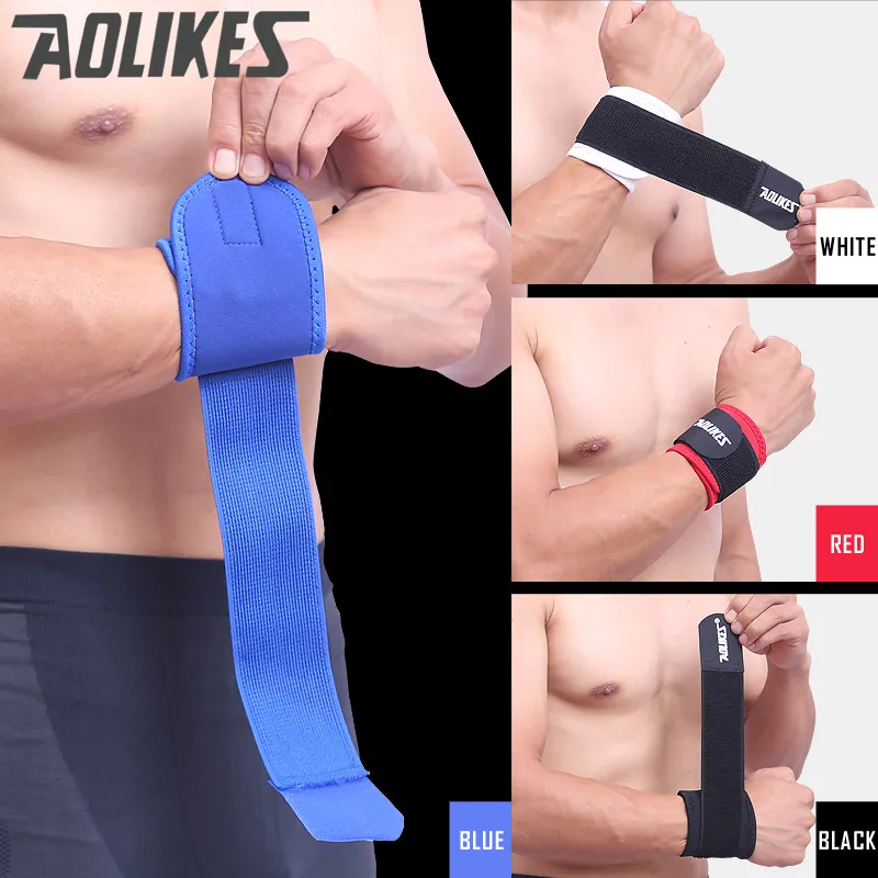 2pcs/lot Adjustable Sport Wristband Wrist Brace Wrap Bandage Support