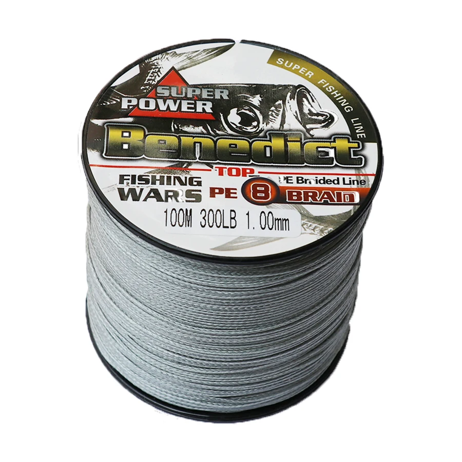 super 100M 300LB fishing cord 8 strands braided line 1.0mm strong pe