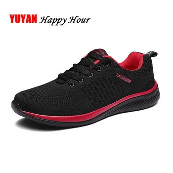 

Fashion Sneakers Men Mesh Shoes Breathable Men's Casual Shoes Flat Black Sneakers Man Brand Shoes KA462