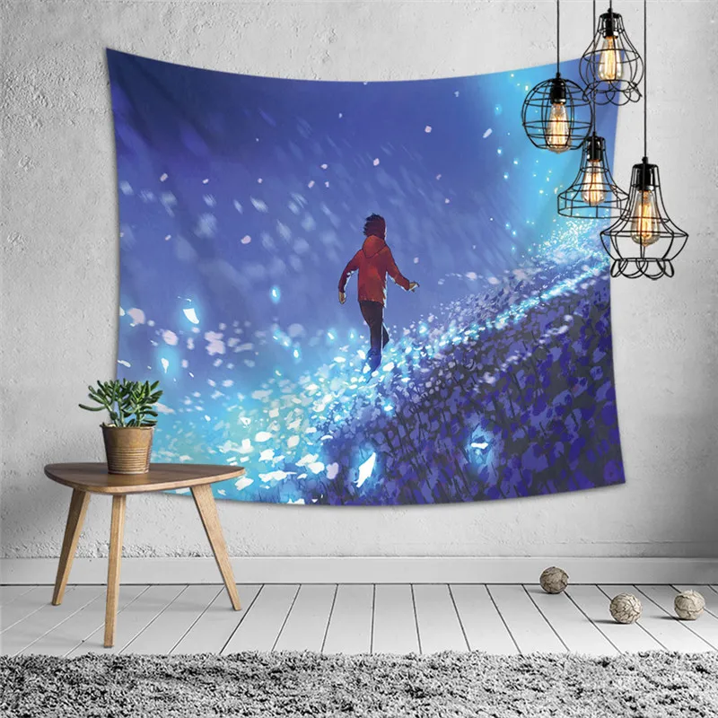 

Mandala Tapestry Cartoon Wall Hanging Carpet Bedroom Living Room Home Decor Wall Tapestry Wall Art Wall Carpet Yoga Mats