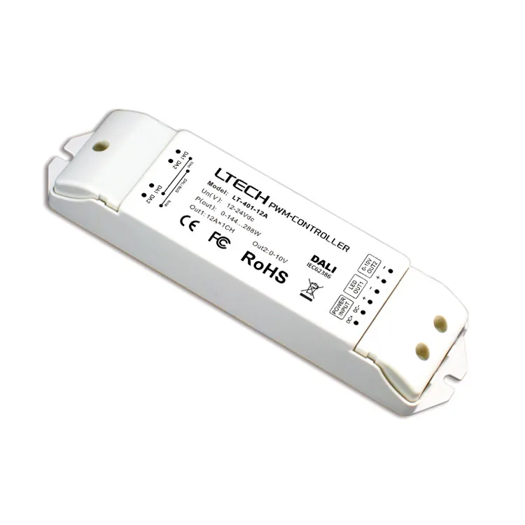

LT-401-12A;CV DALI Dimming Driver;DC12-24V input;12A*1CH+0-10V*1CH output