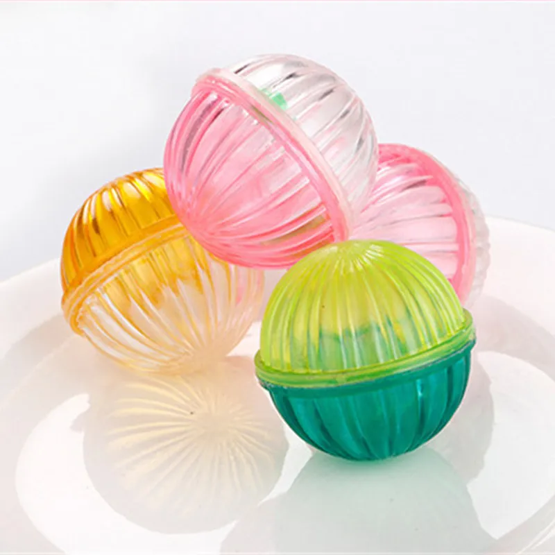 Cat Interactive Toy Ball with Bell Ring Playing Chew Rattle Scratch Toys Plastic Artificial Colorful Cat Teaser Toy Pet Supplies