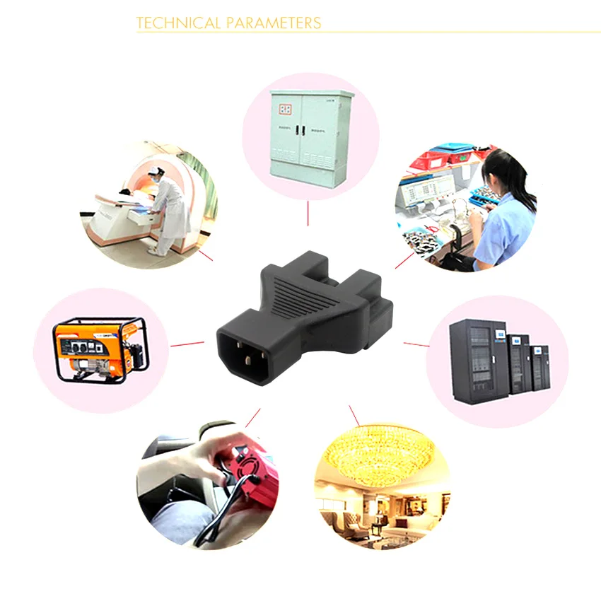 Американский медный разъем 16A CE IEC320 C14 в 2L5 15R компьютерный блок питания