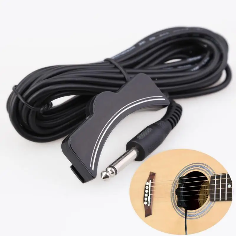 

Classical Acoustic Guitar Amplifier Soundhole Pickup 6.3mm Jack 5M Cable