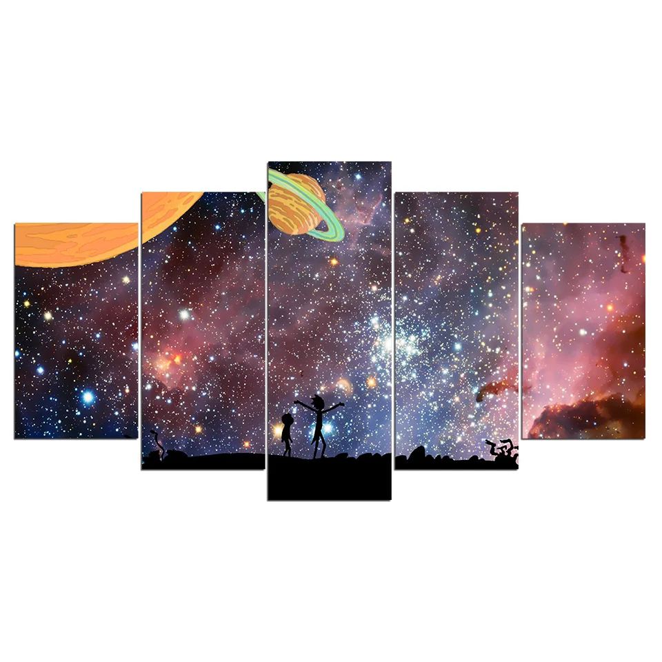 Living-Room-Wall-Art-Pictures-HD-Printed-Poster-5-Piece-Pcs-Ricky-And-Morty-Cartoon-Modern (1)
