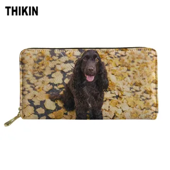 

THIKIN Spaniel Dog Fashion Women Wallet Female Cool Wallet Purse Multifunction Women's Purse Card Holder Money Bag Long Wallets