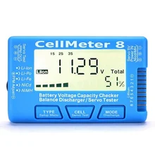 Высокое качество RC CellMeter-8 1-8S цифровой измеритель емкости батареи Проверка напряжения LiPo Li-lon NiMH тестер батареи CellMeter 8