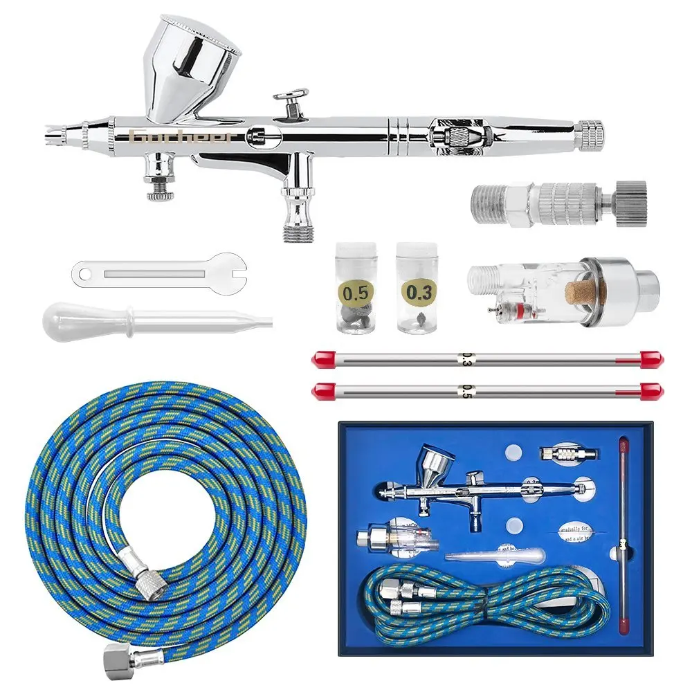 Gocheer Mini Airbrush Gun Kit For Nails Makeup Airbrush For Cake