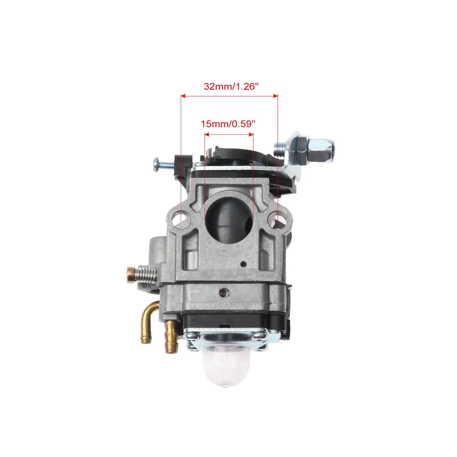 cheap Motorcycle Carburetor Carb 15mm For 2 stroke 43cc 49cc Pocket Bikes ATV Dirt Bike Pit Bike Carburador Carburateur Mini Choppers