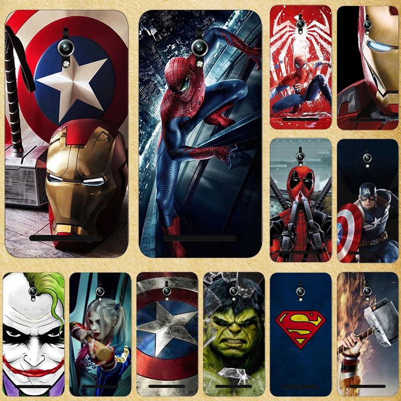 Super Hero Phone Case Cover for Asus Zenfone Go ZC500TG Back Z00VD 5.0inch Bags Shell | Мобильные телефоны и аксессуары