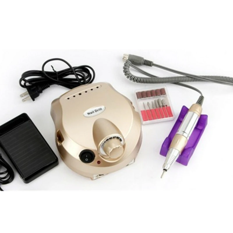 

220V 35000 RPM Nail Drill Machine Variable Speed Electric Pedicure for Acrylic Gel Nails Handle Manicure Tools Set