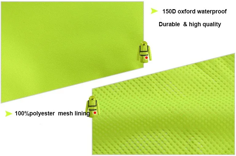Высокая Видимость Водонепроницаемый дождевик безопасности светоотражающие дождевик Пальто дождевик для мужчин