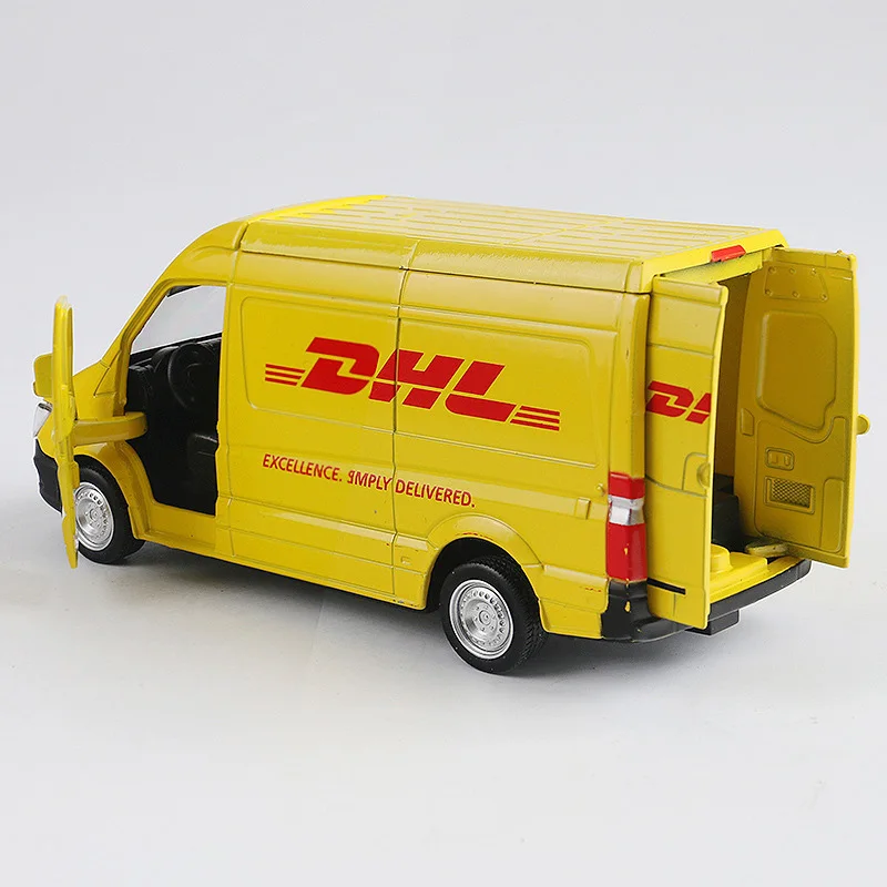 1/36 моделирование сплава DHL грузовик Diecasts автомобили игрушечное транспортное средство с оттяжкой назад mini Van Модель автомобиля игрушки для детей Коллекция