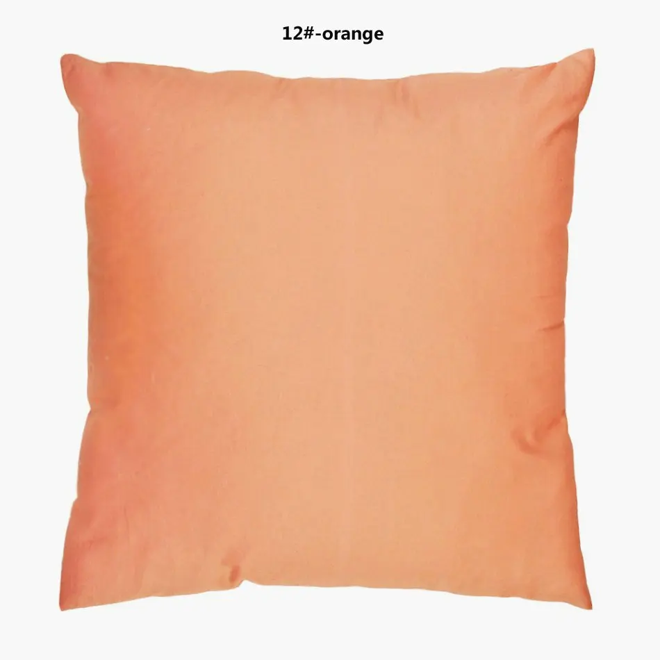 Наволочка для дивана из хлопка, 40x40/45x45/50x50/55x55/60x60/65x65/70x70 см, декоративная наволочка, чехол для подушки - Цвет: orange