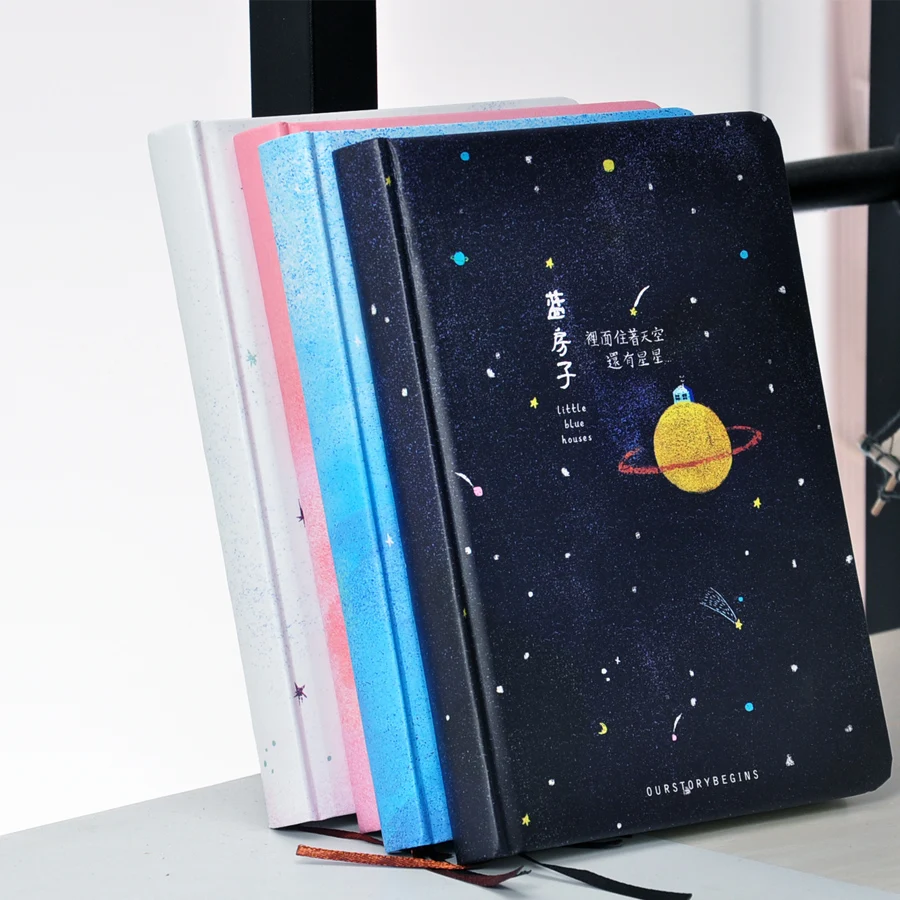 OUR STORY BEGINS Blue House Series Notebook Color Hardcover Notebook 32K A5 Fresh Beautiful 1PCS OUR STORY BEGINS Blue House Series Notebook Color Hardcover Notebook 32K A5 Fresh Beautiful 1PCS