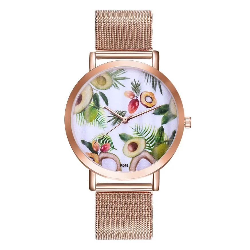 

Avocado Design Watch Women Fashion Wristwatch Female Clock Casual Ladies Dress Clocks Luxury Relogio Feminino Womens Watches