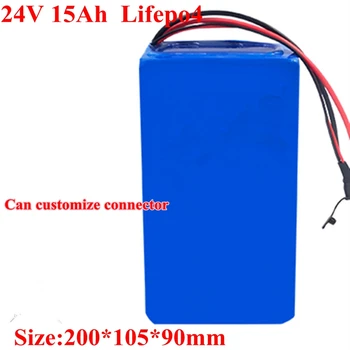 

Lifepo4 24V 15AH Lithium Baterias BMS 8S 25.6V for Scooter Bike Golf Carts Golf Cart Inverter Electric Car EV + 3A Charger