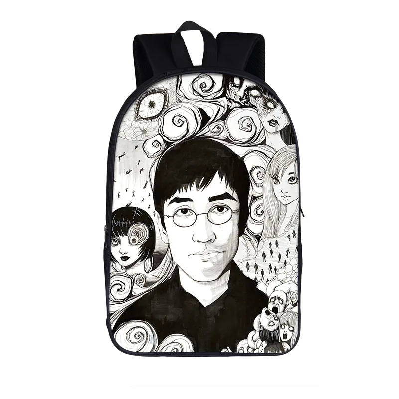 Японский ужас манга рюкзак для женщин и мужчин рюкзак школьные сумки Shintaro каго Junji Itou рюкзаки для подростков девочек мальчиков книга сумки - Цвет: 16manga07