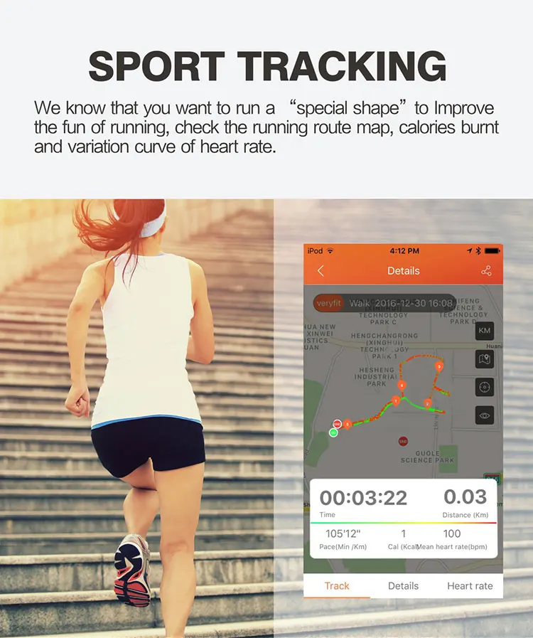 Color Screen Smart Wristband Sports Bracelet Heart Rate Smart Band Activity Fitness Tracker for iPhone X 8 Plus 8 PK Mi Band 2