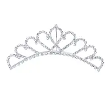 Короны тиара с стразы заколка для волос, расческа для невесты со стразами на свадьбу с цветочным рисунком для девочек