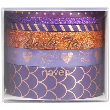 

MultiBey Mermaid series and paper tape masking tape diary decoration with hand bag peripheral tape