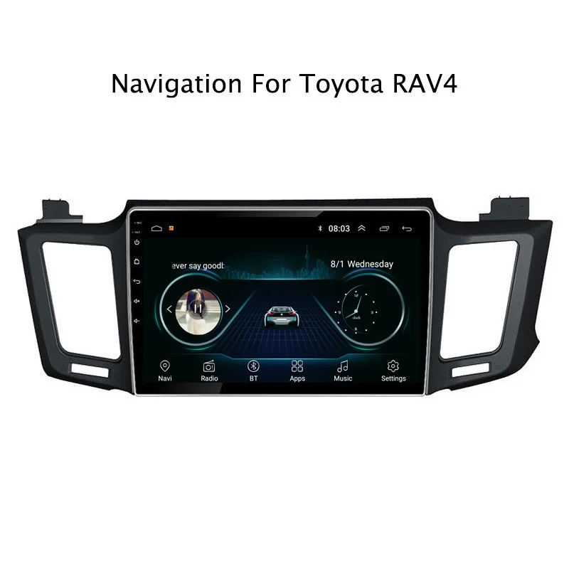 

Ectwodvd Android 8.1 Car DVD Player GPS Navigation For Toyota RAV4 2013 2014 2015 2016 2017 2018 With GPS Car Radio Stereo