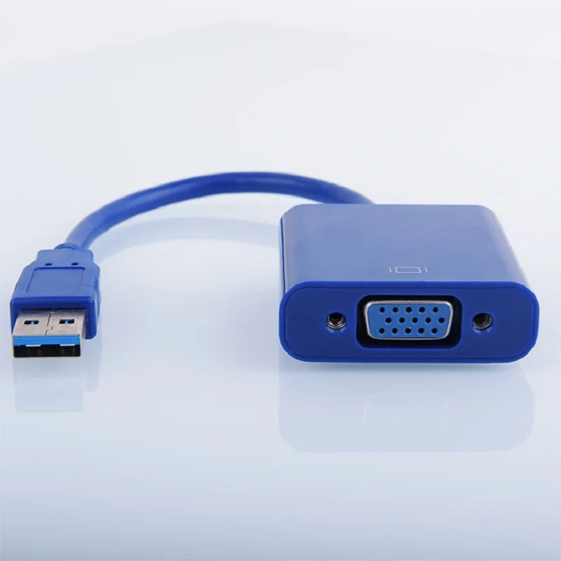 

3Pcs Usb to VGA converter Adapters to connect devices that support USB and VGA Multi-function Video signal converter socket