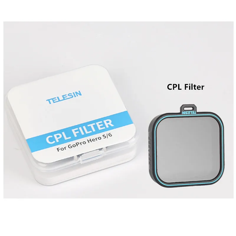 Вторая передача ND фильтр защиты объектива(ND4 ND8 ND16) поляризатор защитный CPL фильтр объектива для GoPro Hero 5 6 Аксессуары для камеры - Цвет: CPL