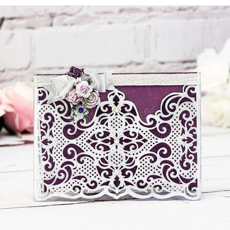 

2019 Classical Lace Edge Border Frame Metal Cutting Dies Stencils For DIY Scrapbooking Decorative Embossing Handcraft Die Cut