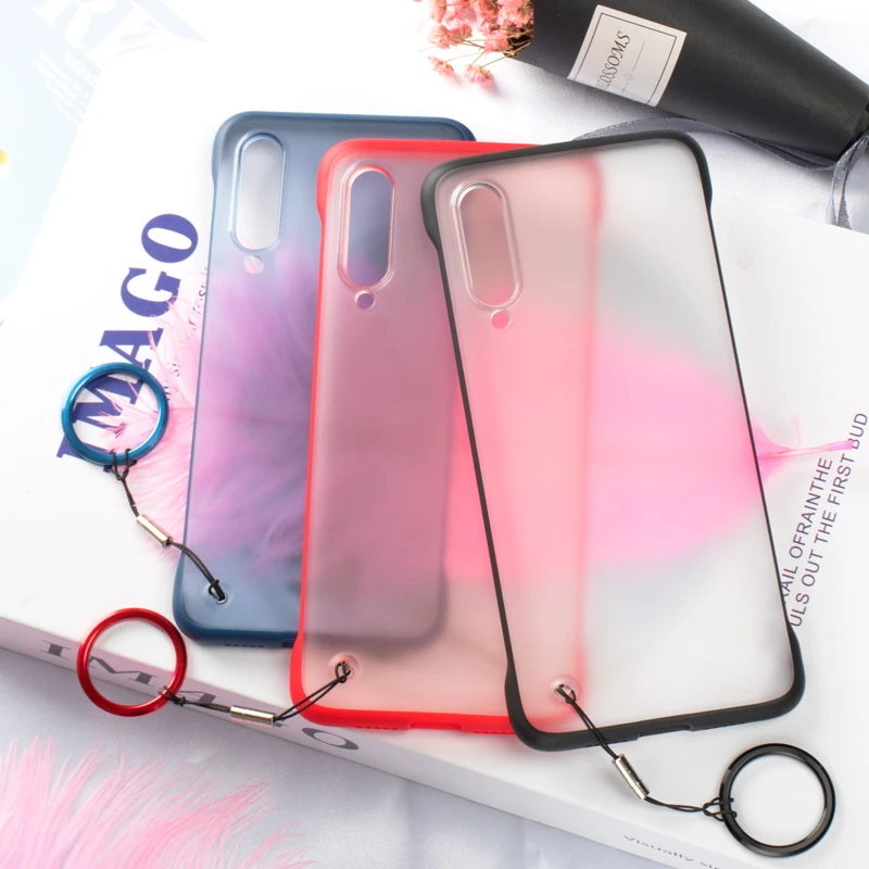 

Phone Case For Xiaomi Mi 9 SE Mi 9t Pro Mi9 t Luxury Frameless Ring Design Hard PC For Redmi K20 Pro Phone Case Silm Coque Cover