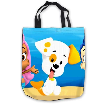

Custom Canvas Bubble Guppies ToteBags Hand Bags Shopping Bag Casual Beach HandBags Casual 180713-1-23
