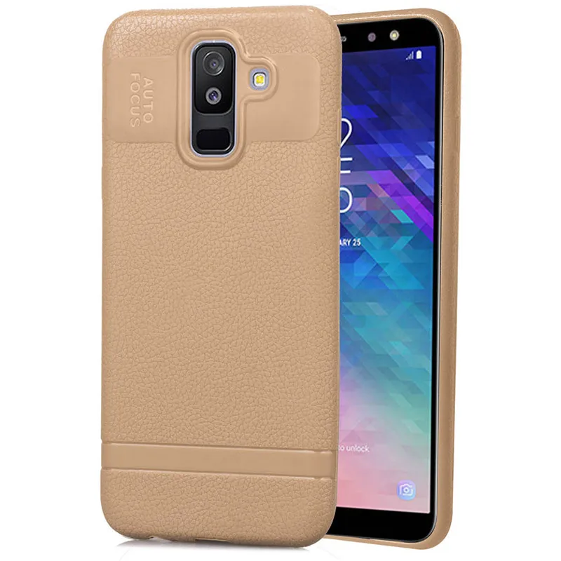 Ultra-Thin Case For Samsung Galaxy A6 A6Plus Case PU Leather Soft Silicone Full Cover For Samsung A6 A6 Plus Matte TPU Case (11)