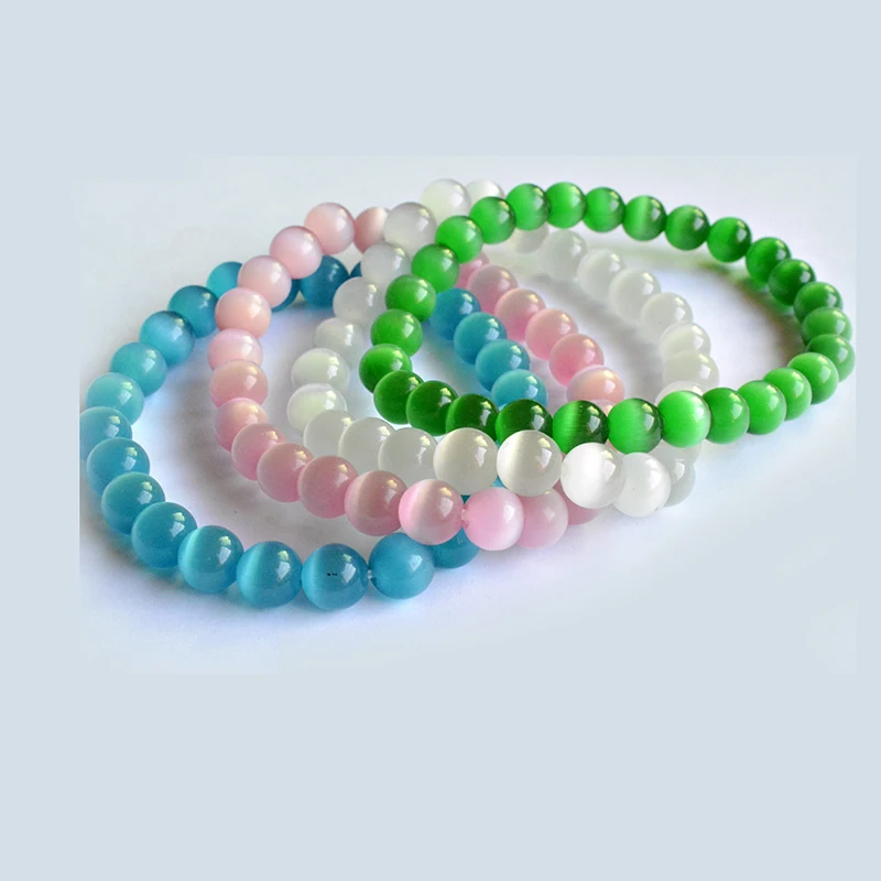 

2018 Natural Opal beads beads bracelets crystal fashion women bracelet vintage stainless steel bracelets gift for women