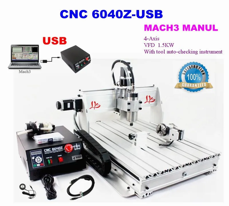 CNC 6040Z-USB 4 axis manual