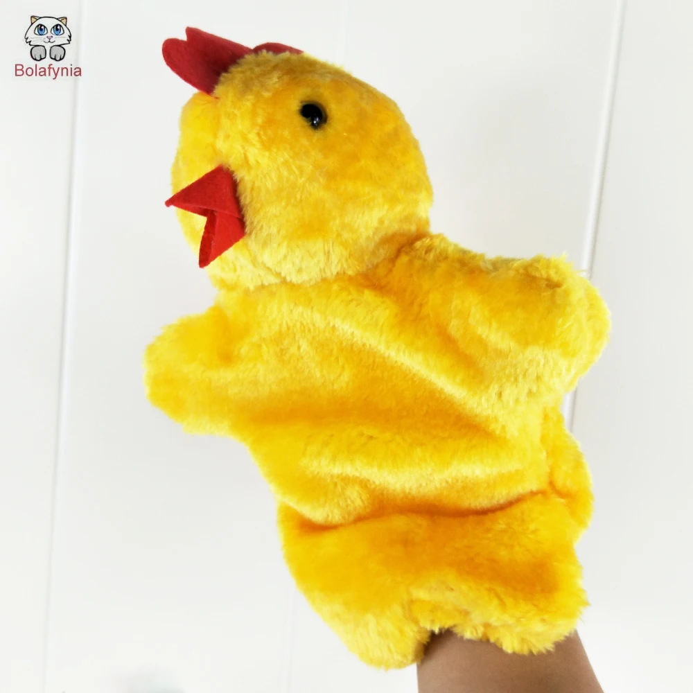 

BOLAFYNIA Children Hand Puppet Toys baby kid plush Stuffed Toy for Christmas birthday gift small cock hen chicken