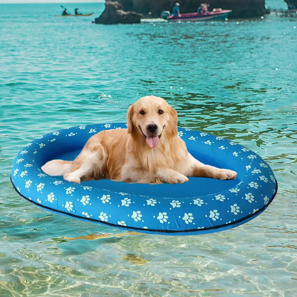 

140x96 Cm Hond Pet Water Speelgoed Zwembad Float Bed Grote Opblaasbare Hond Water Plezier Zwemmen Speelgoed Strand Speelgoed Voo