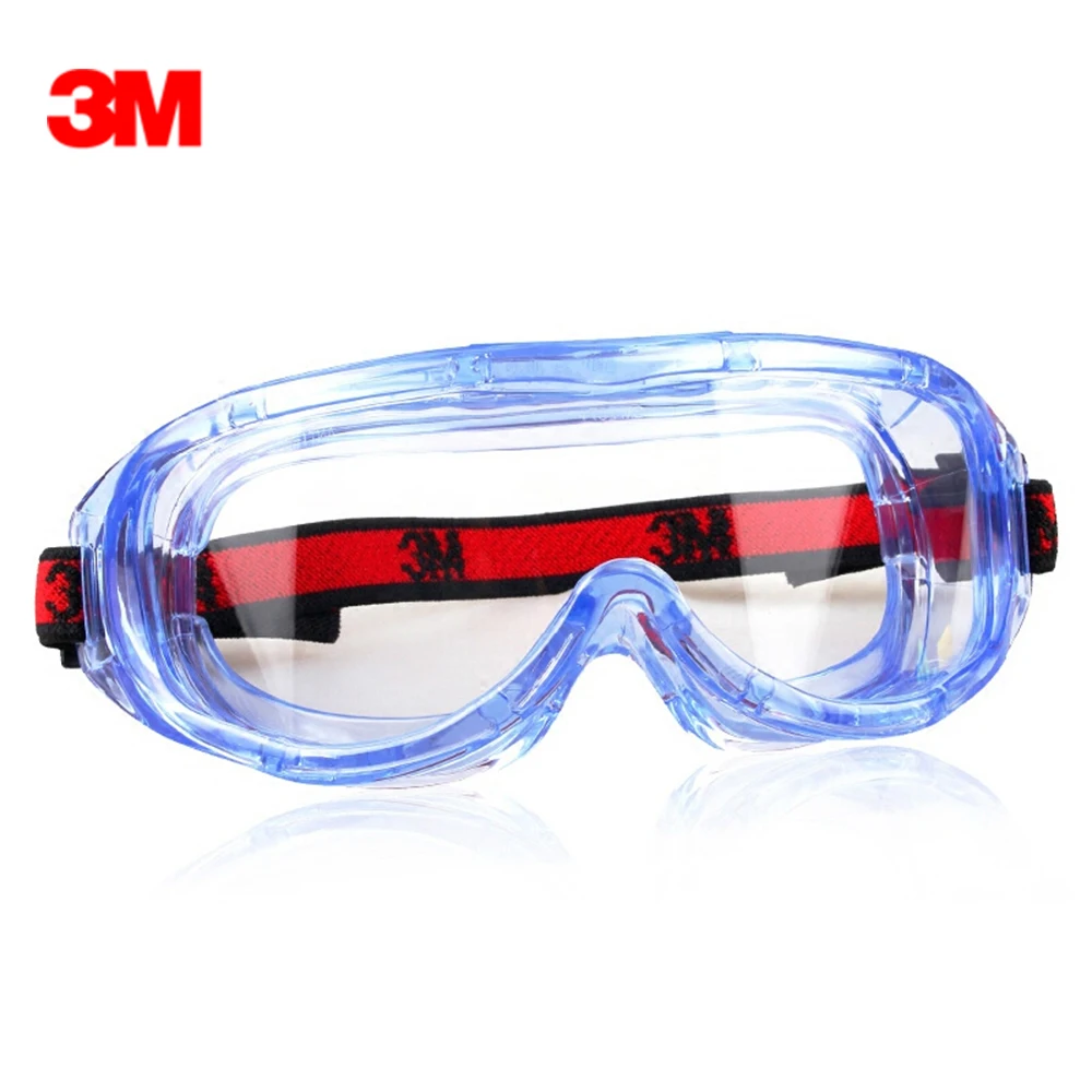 

3M 1623AF Protective Safety Glasses Large Lens Headband Anti-Fog Goggles Impact Resistance Lens Air Vent Eyewear UV Protection