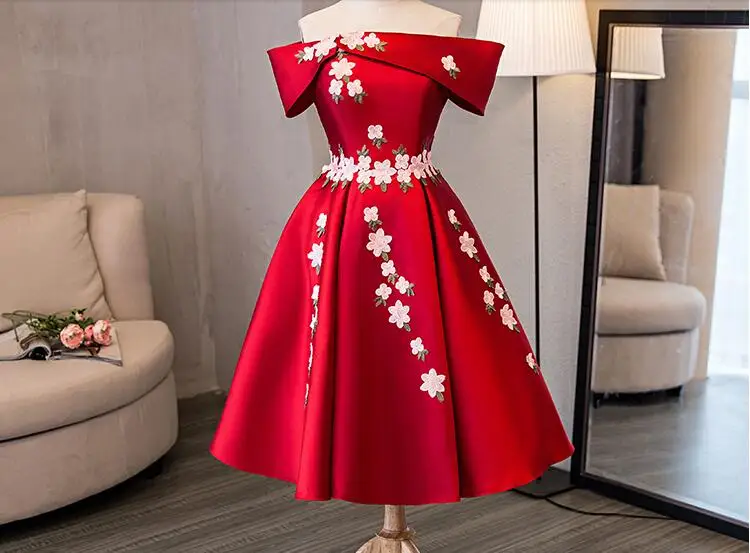 Бесплатная доставка, красное платье в стиле Лолиты с бантом и розовой маленькой милой цветочной вышивкой/Балет/сцена/Опера, танцевальное