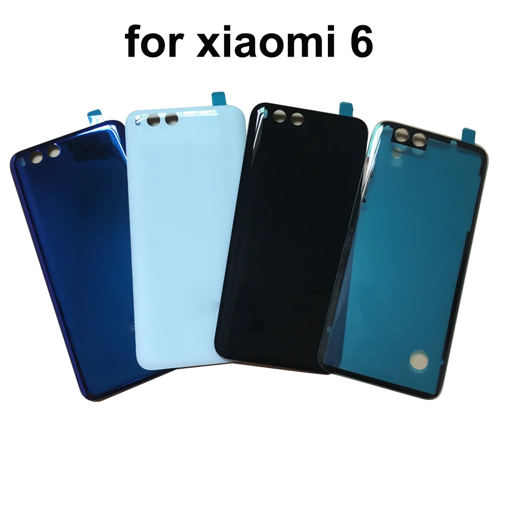 MI6 3D стекло задняя крышка корпуса для Xiaomi Mi 6, задняя дверь Замена жесткий чехол батареи, 3 Цвета Xiaom Mi6