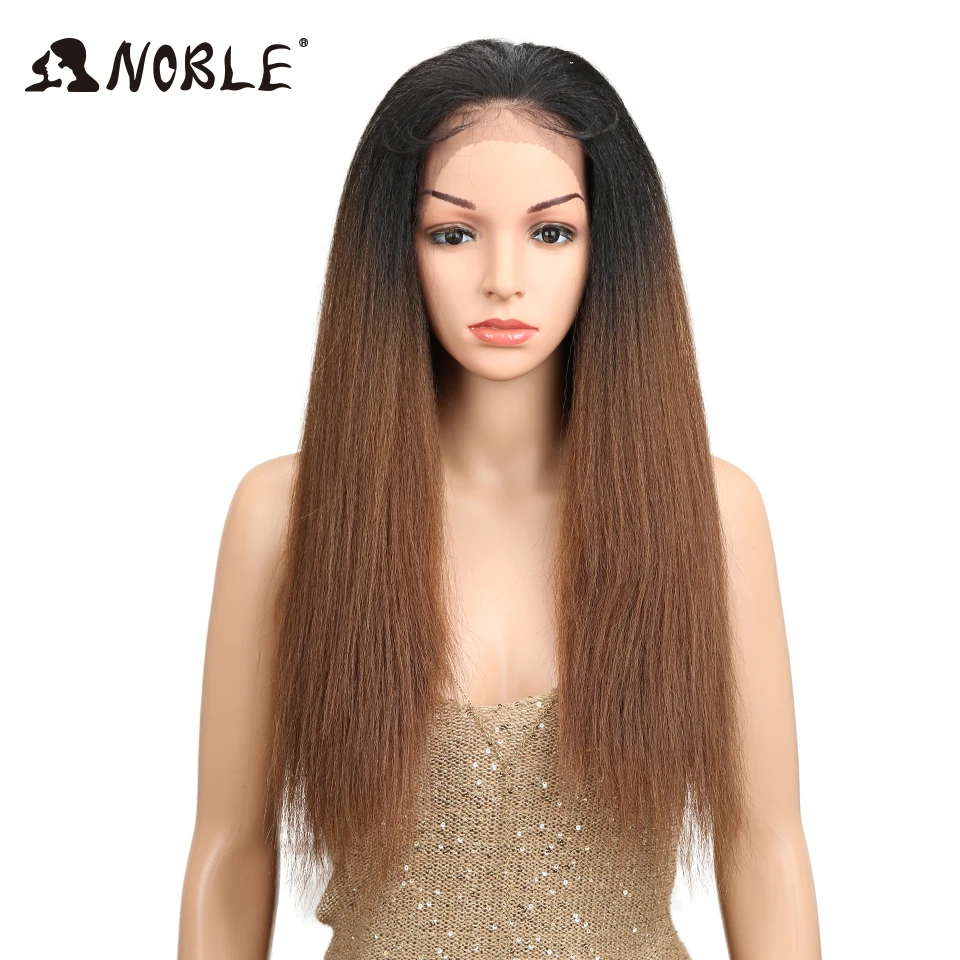 Noble Hair Ombre 26"Inch Long Straight Synthetic Hair Lace Front Wigs