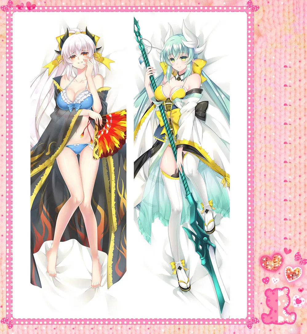 Японский аниме мультфильм Fate Grand Order Berserker двусторонний обнимающий чехол для