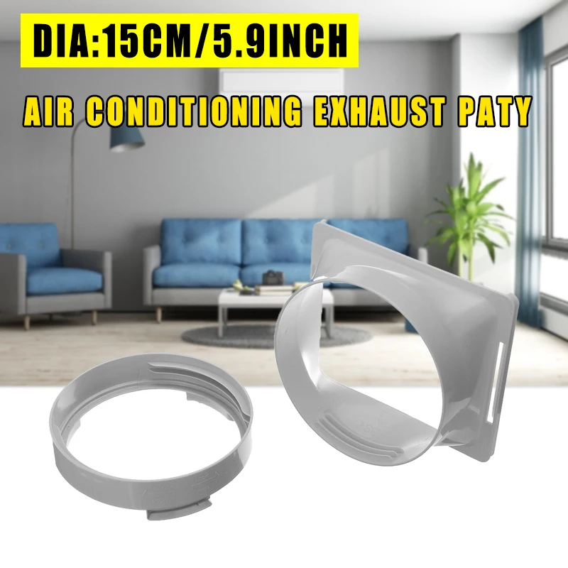 

3 Types 15/5.9" Air Conditioning Body Exhaust Duct Interface ABS Home Air Conditioner Parts Exhaust Pipe Interface Hose Connec