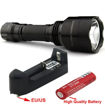 

2000LM Classic C8 Q5 5 Mode Flashlight Torch Light Use 18650 Rechargeable battery